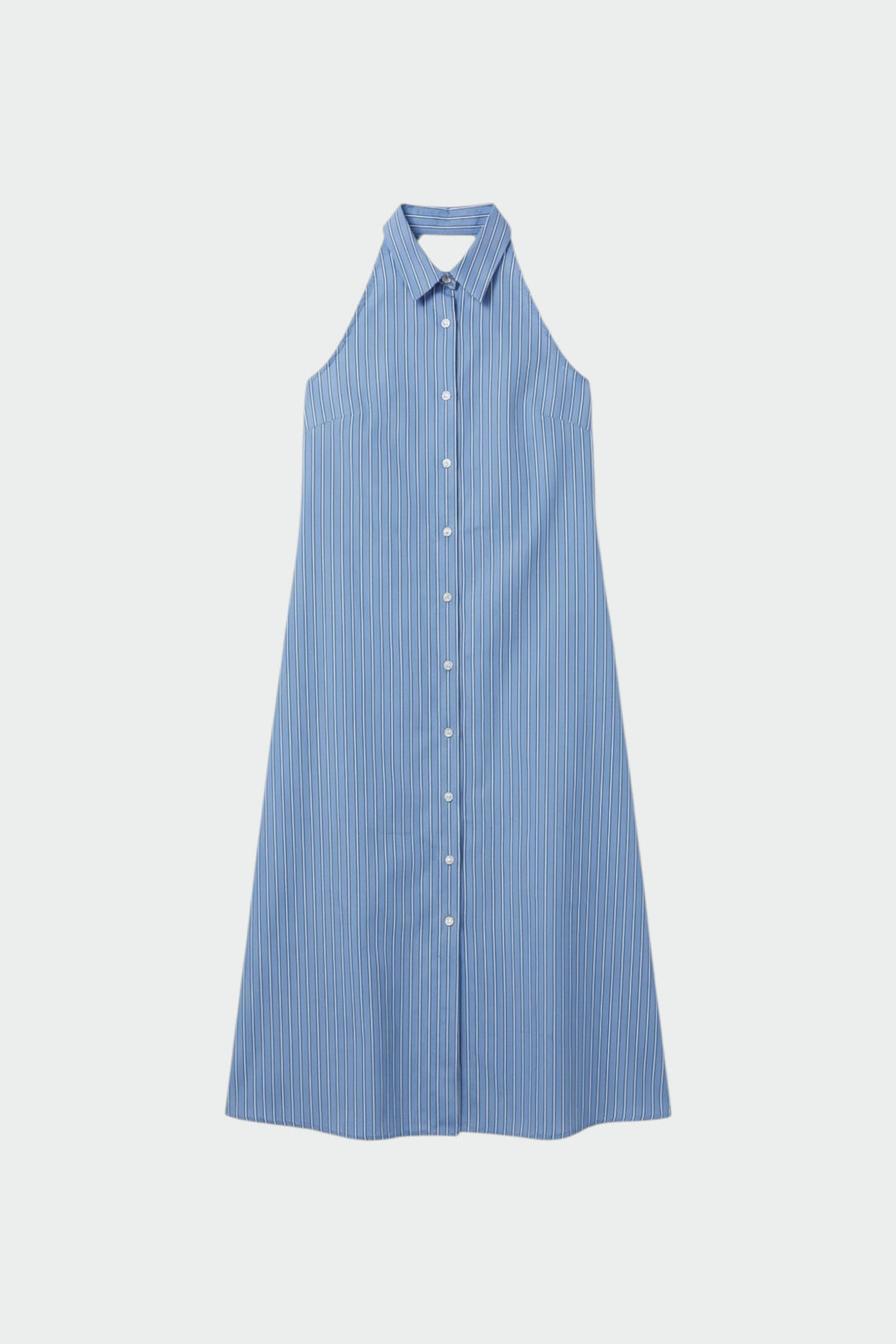 Long Backless Dress - Blue