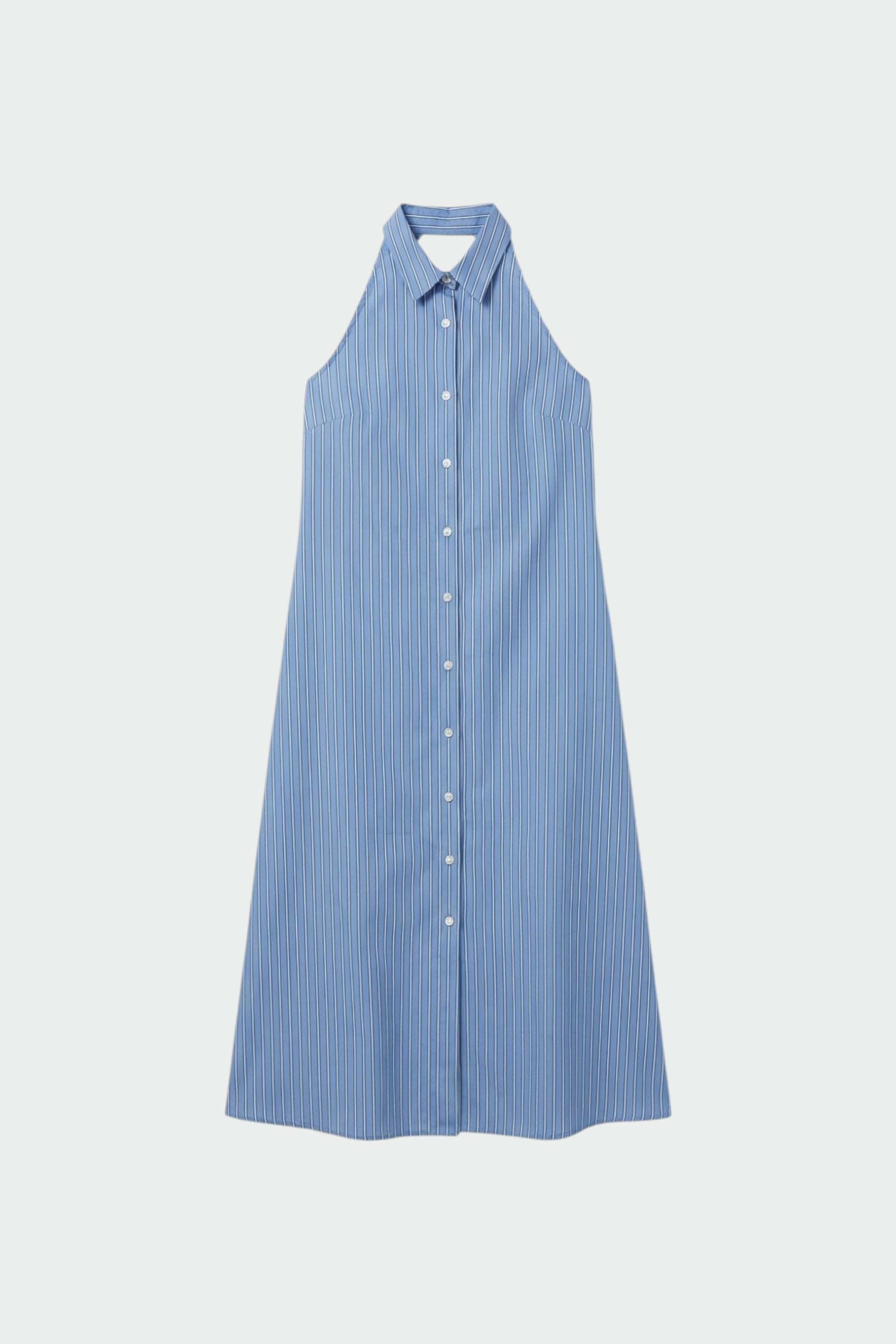 Long Backless Dress - Blue
