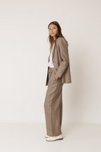 Linen Sports Jacket - Tobacco