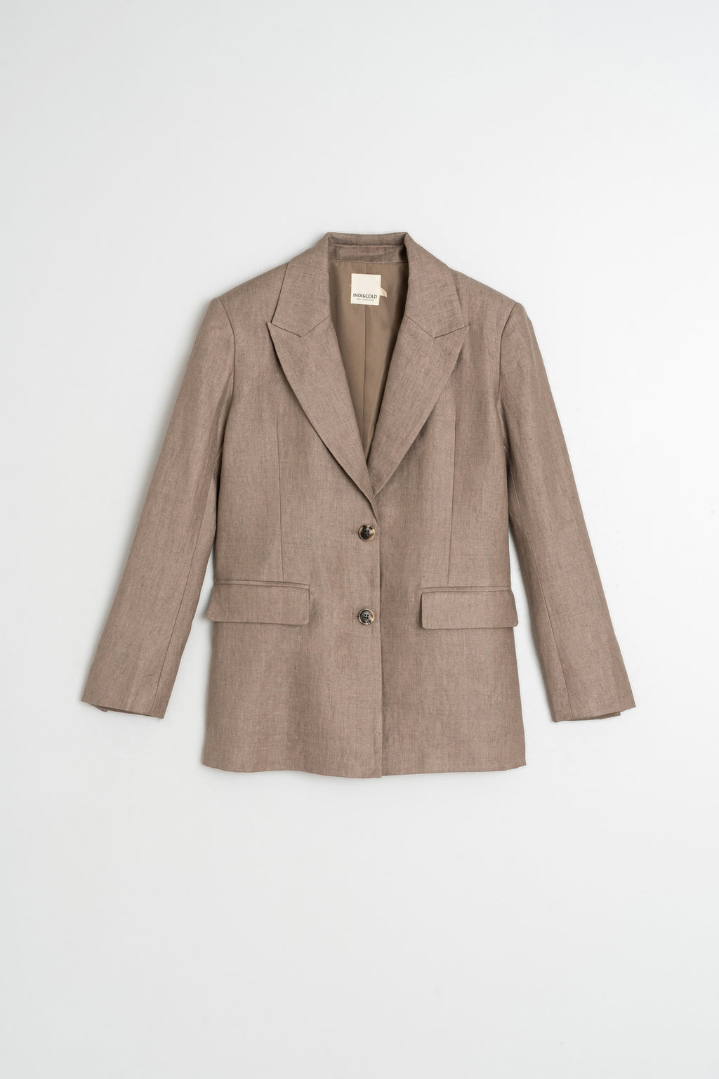 Linen Sports Jacket - Tobacco