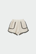 Short de Ganchillo Bicolor - Negro