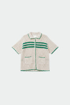 Retro Crochet Shirt - Green