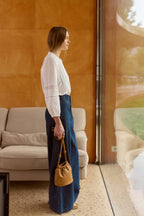 Vaquero de pernera ancha - Denim