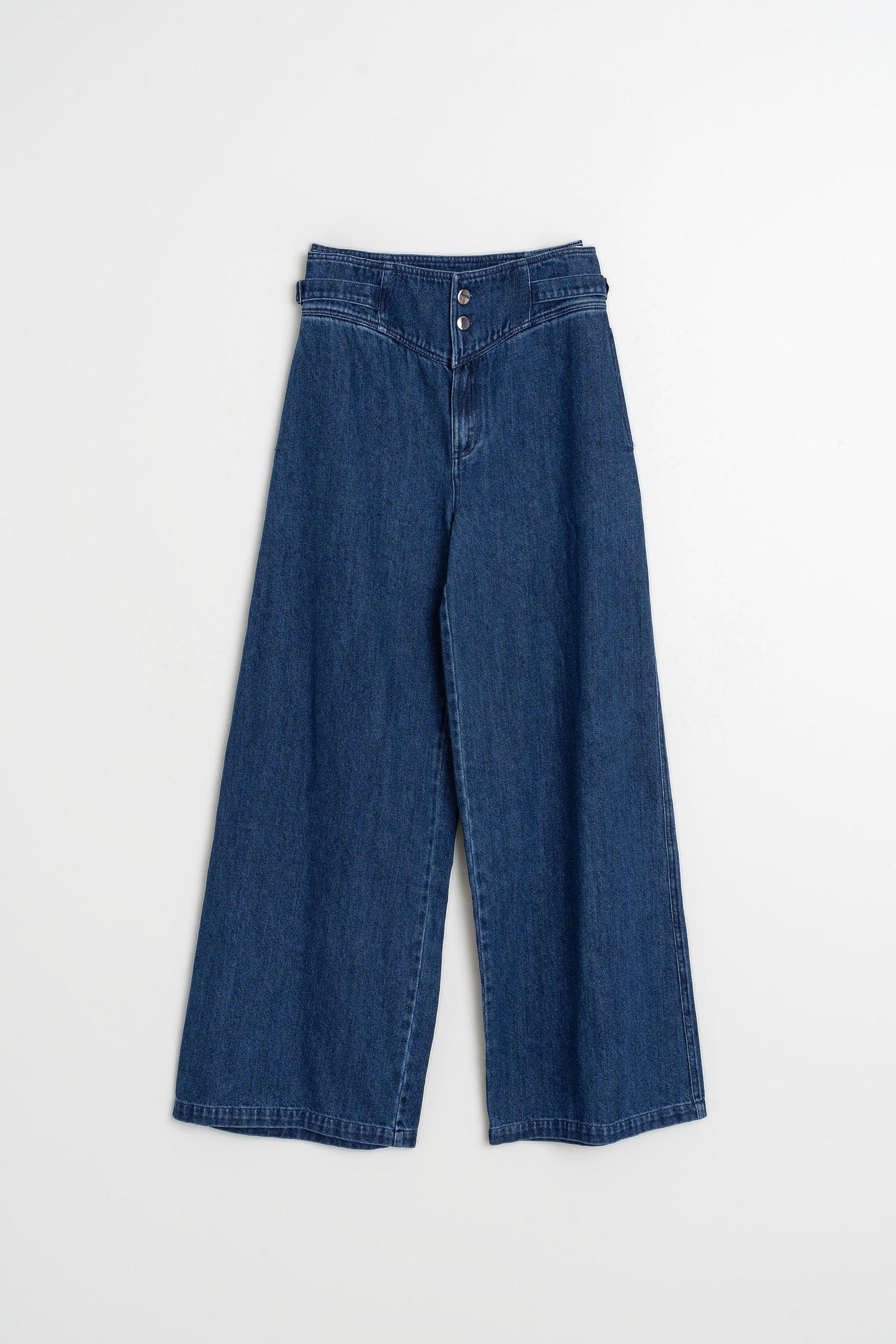 Vaquero de pernera ancha - Denim