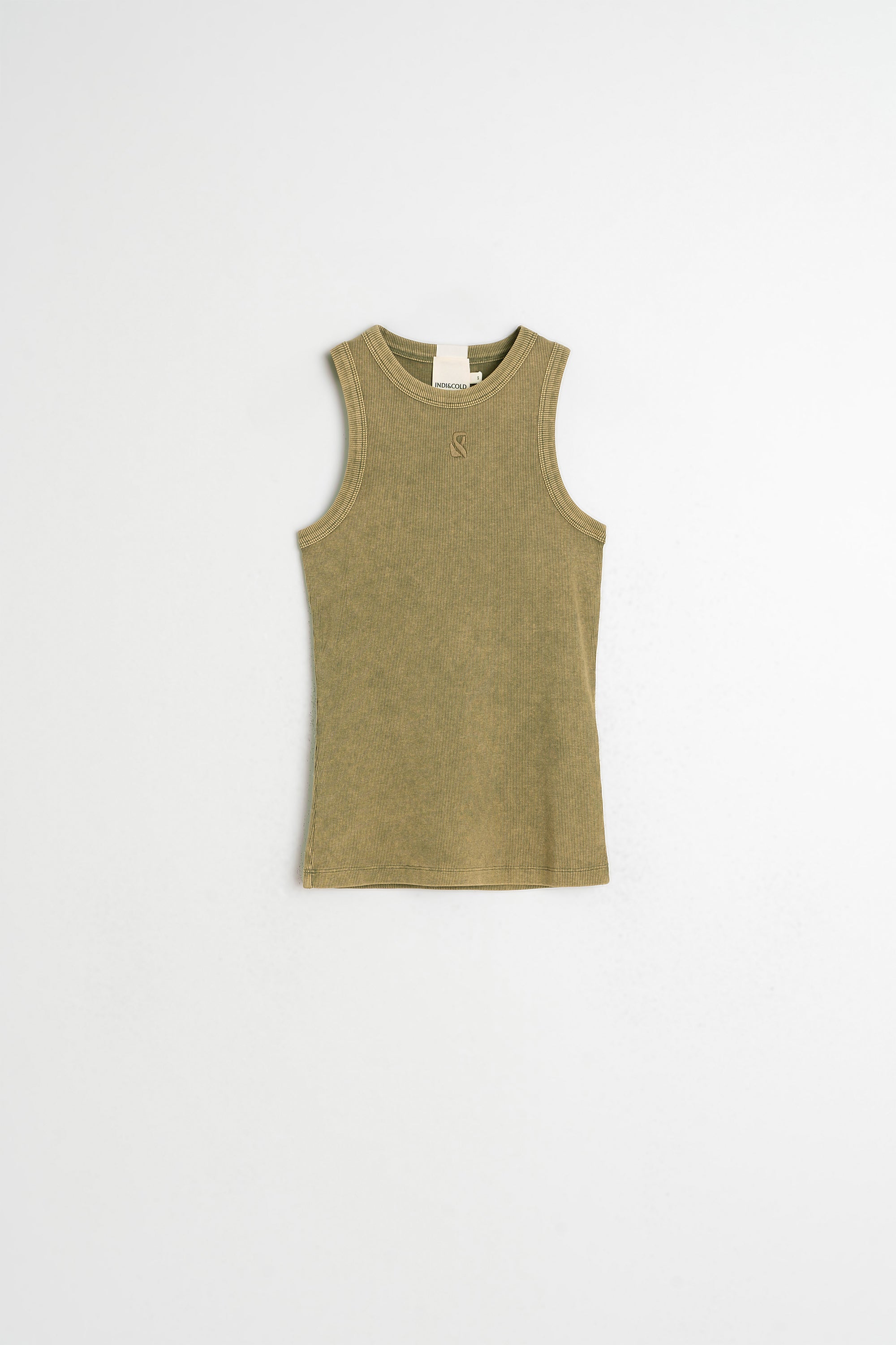 Camiseta de tirantes con logotipo - Caqui