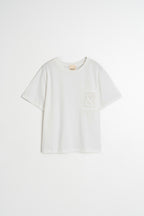 T-Shirt À Poche Avec Logo - Blanc
