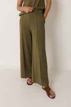 Fluid Modal Trousers - Khaki