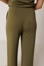 Fluid Modal Trousers - Khaki
