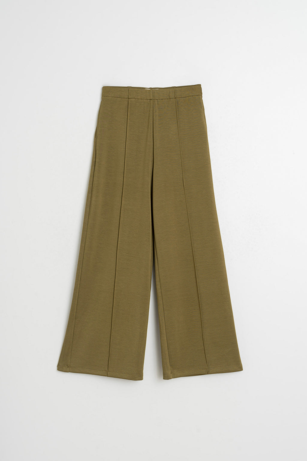 Fluid Modal Trousers - Khaki