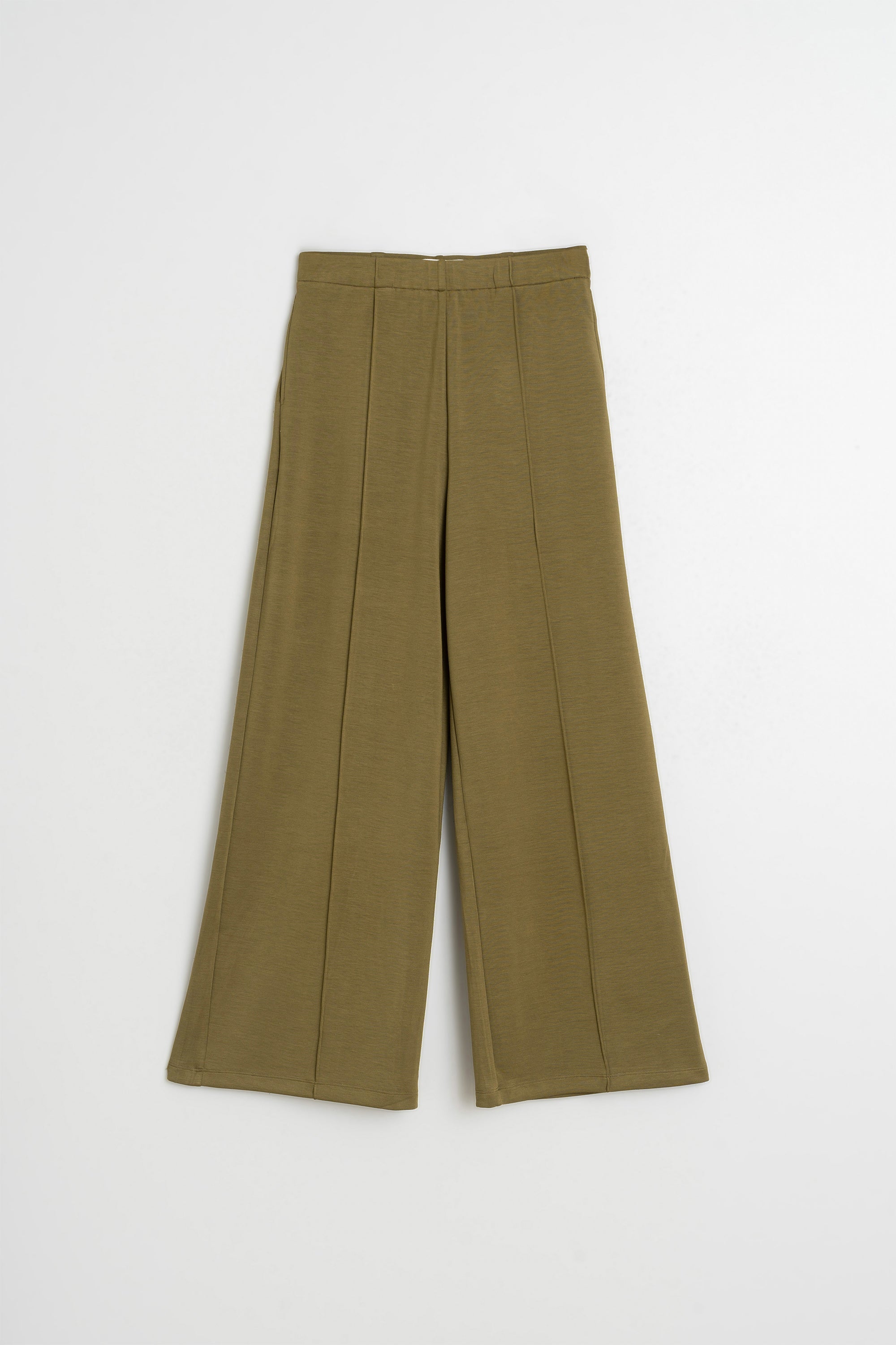 Fluid Modal Trousers - Khaki
