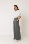Pantalón fluido de modal - Antracita