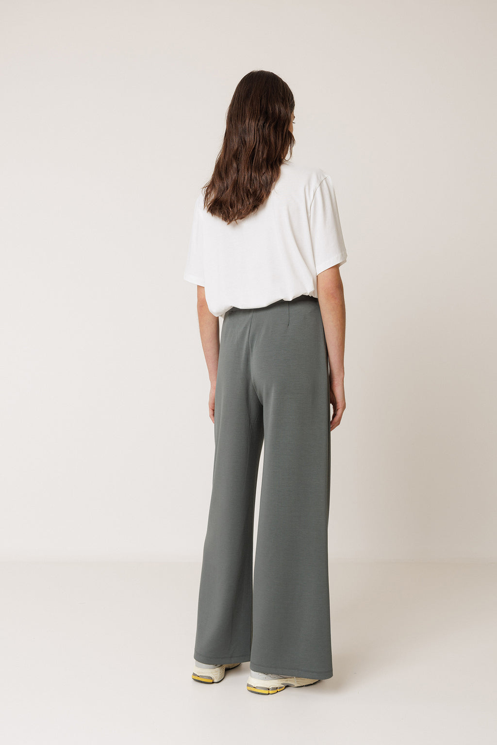 Pantalón fluido de modal - Antracita