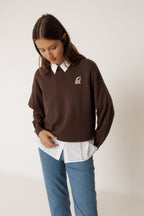 Jersey de lana merino - Chocolate