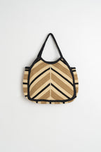 Herringbone Tote Bag - Black