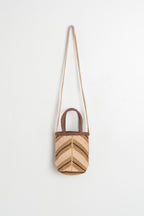 Mini Raffia Bonbonnière Bag - Chocolate
