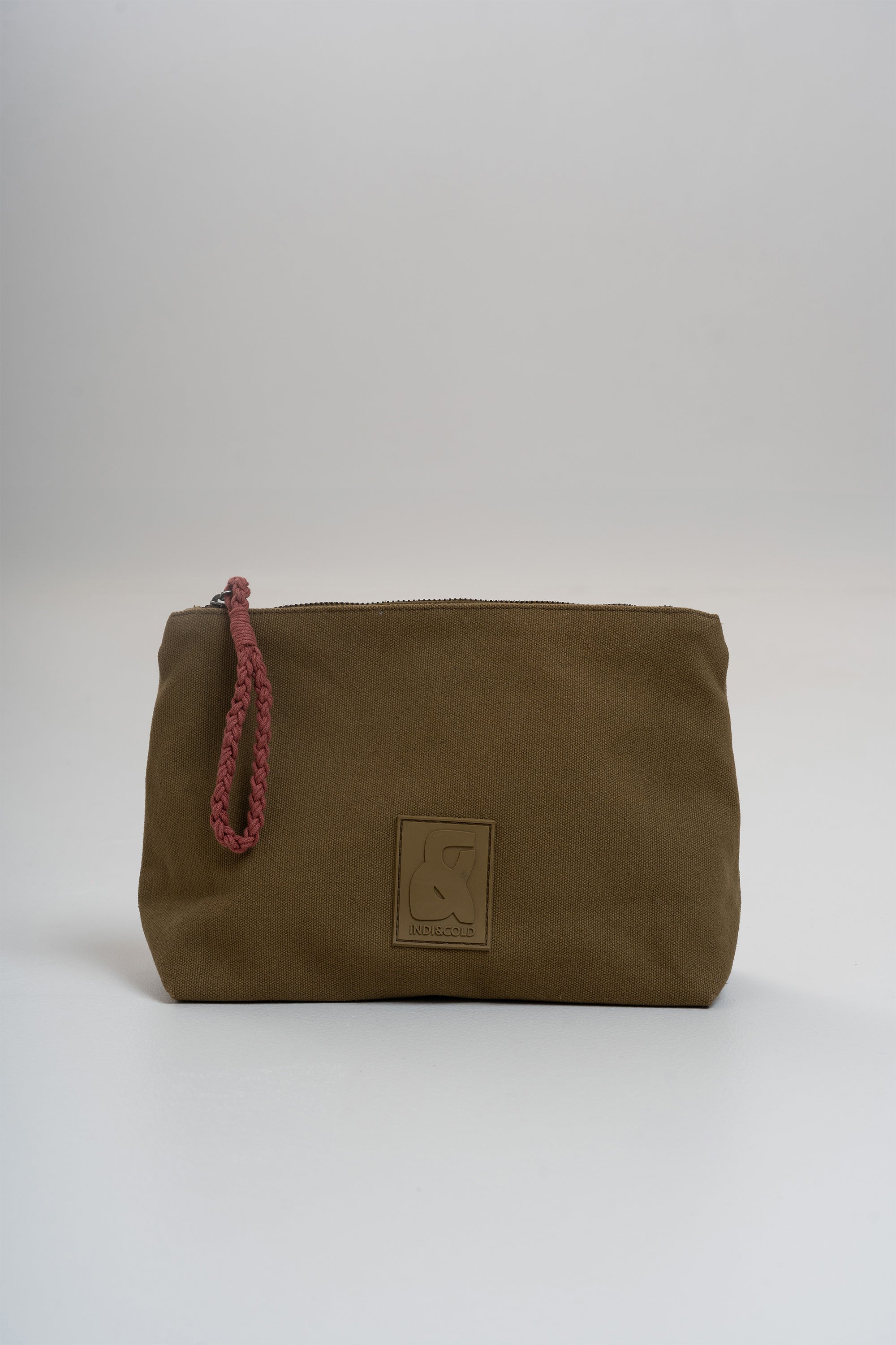 Trousse De Toilette En Coton - Kaki