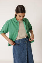 Oversize Combined Shirt - Green