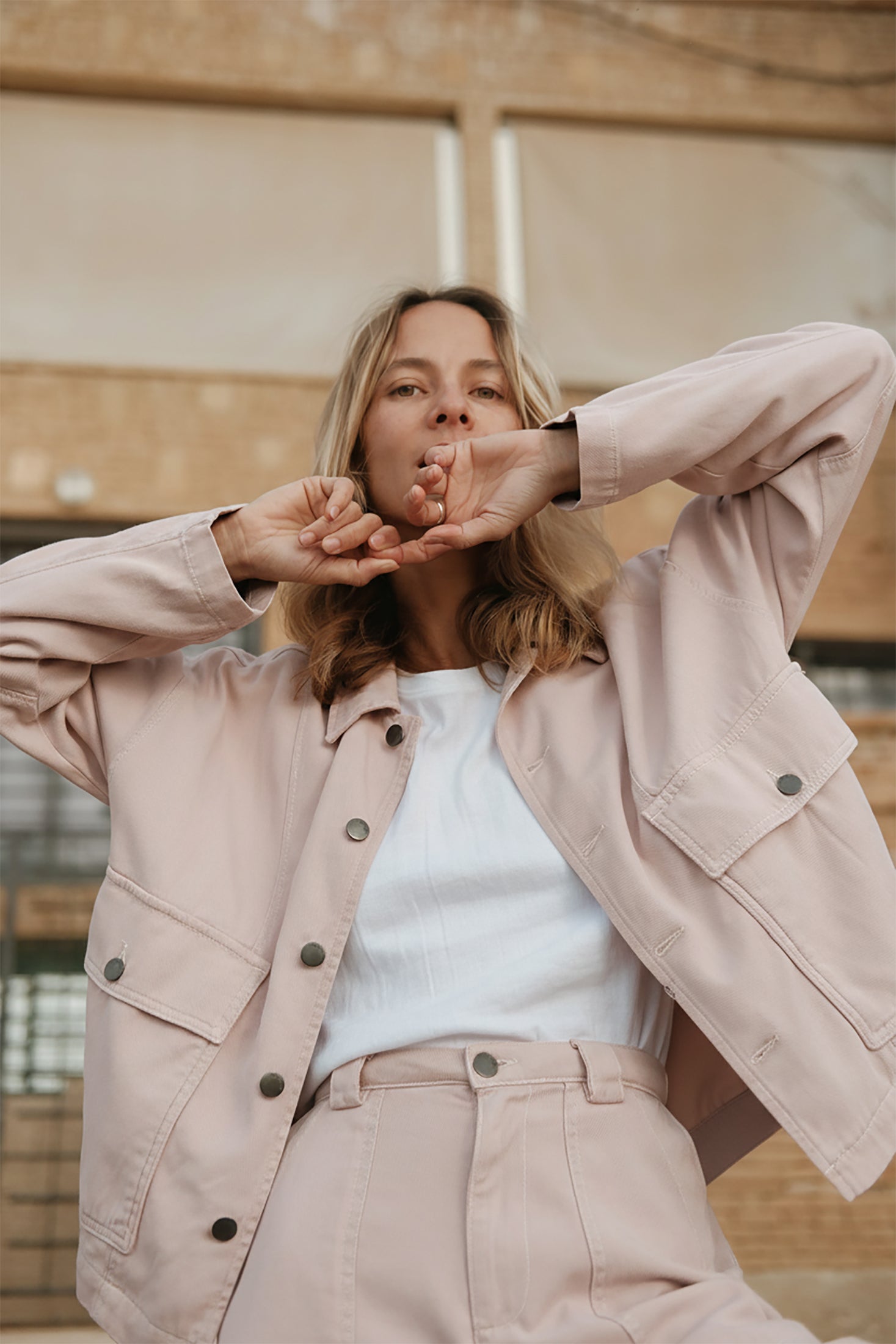 Chaqueta De Caza Con Grandes Bolsillos - Rocío