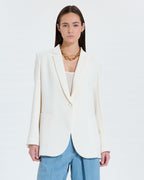 Ecru crepe suit jacket_1
