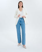Ecru crepe suit jacket_2