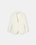 Ecru crepe suit jacket_5