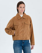 Beige suede coat_1