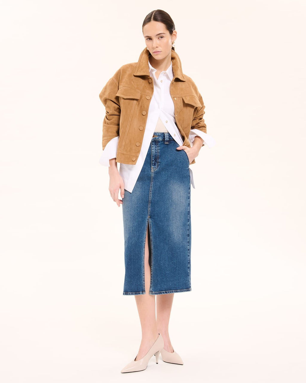 Beige suede coat_2