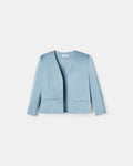 Short blue satin jacket_5