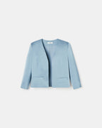 Short blue satin jacket_5