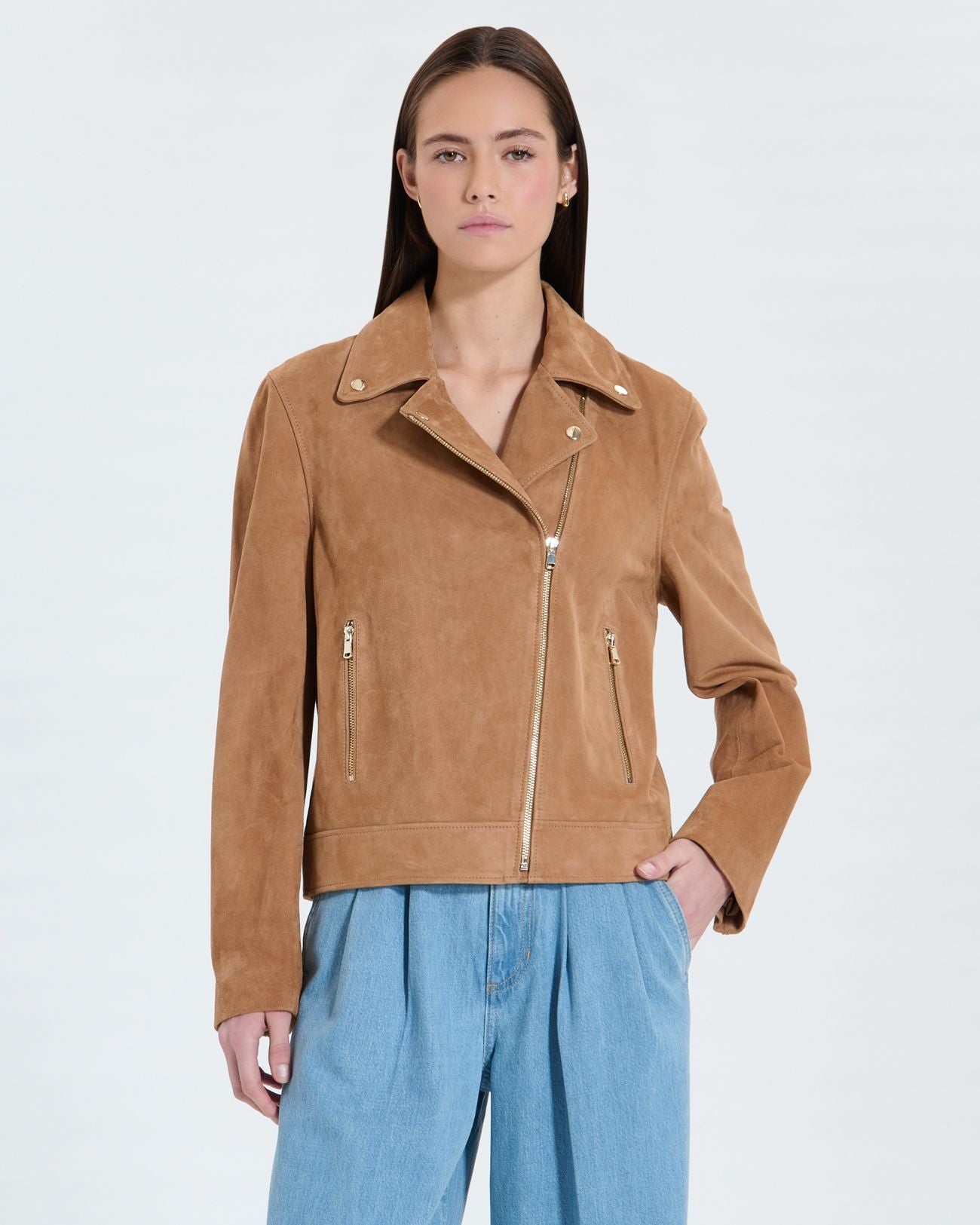 Beige suede perfecto_1