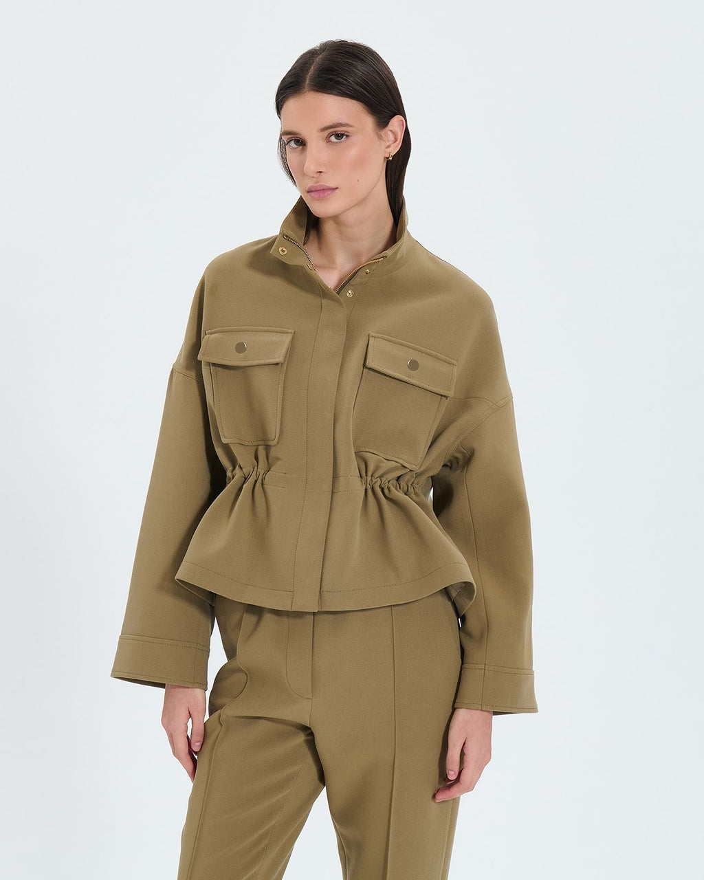 Chaqueta corta caqui_1