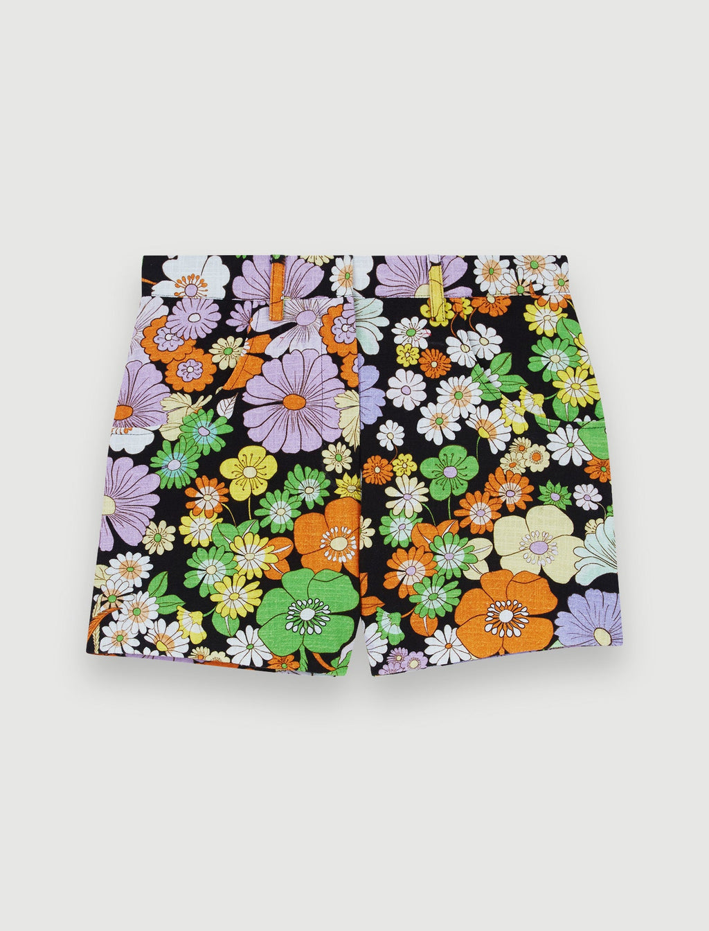 Short Iseven - Flower Power Noir