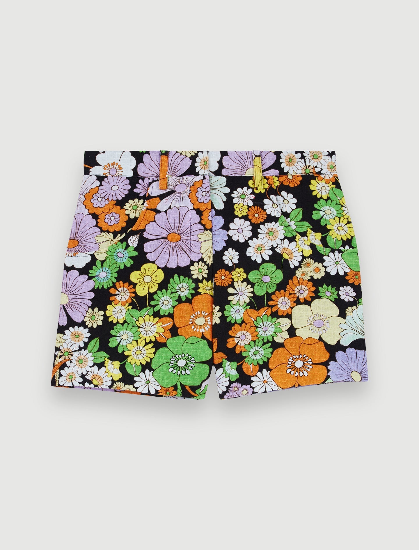 Short Iseven - Flower Power Noir