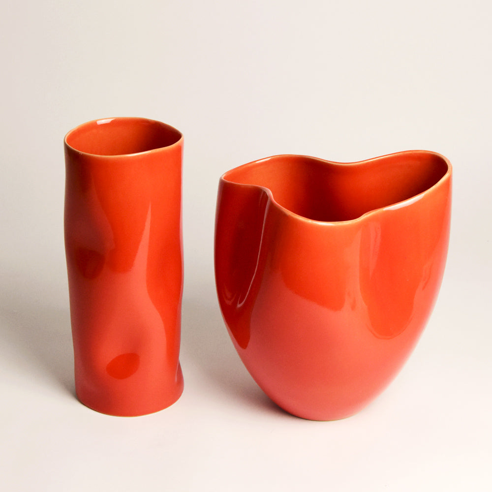 Vase Onda - Orange Corail