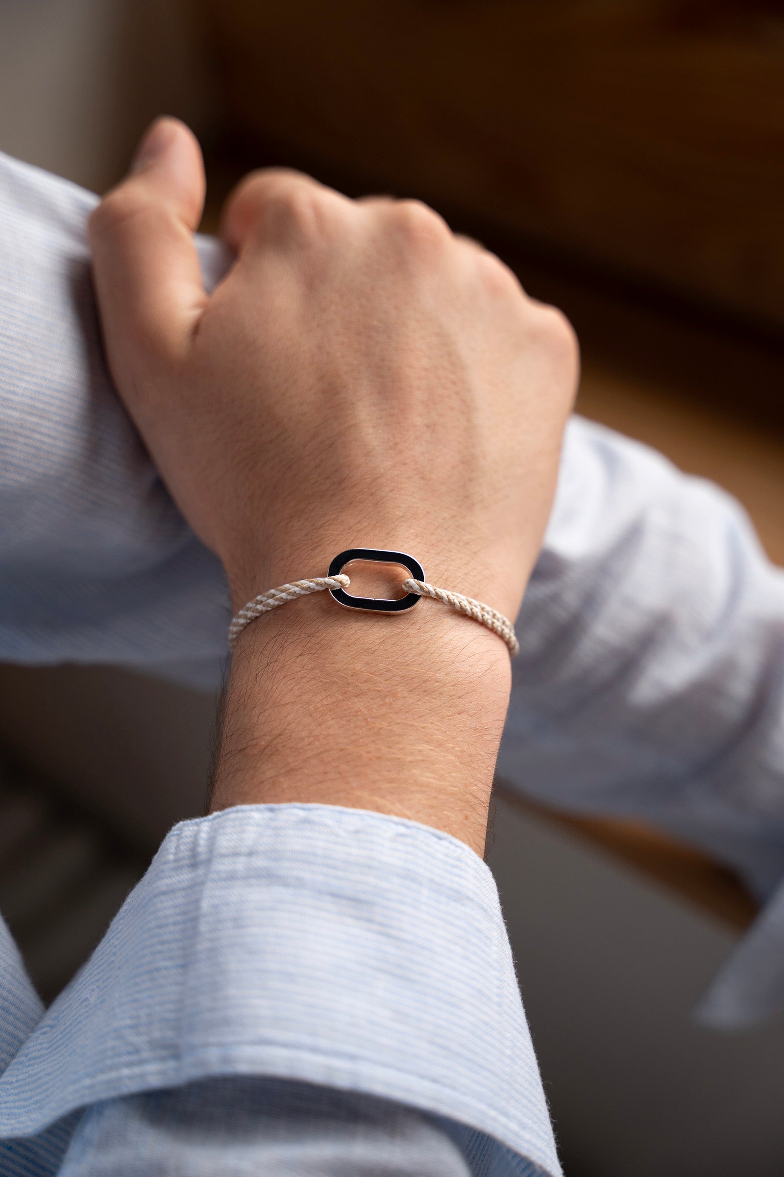 Bracelet Virer - Beige & Blanc