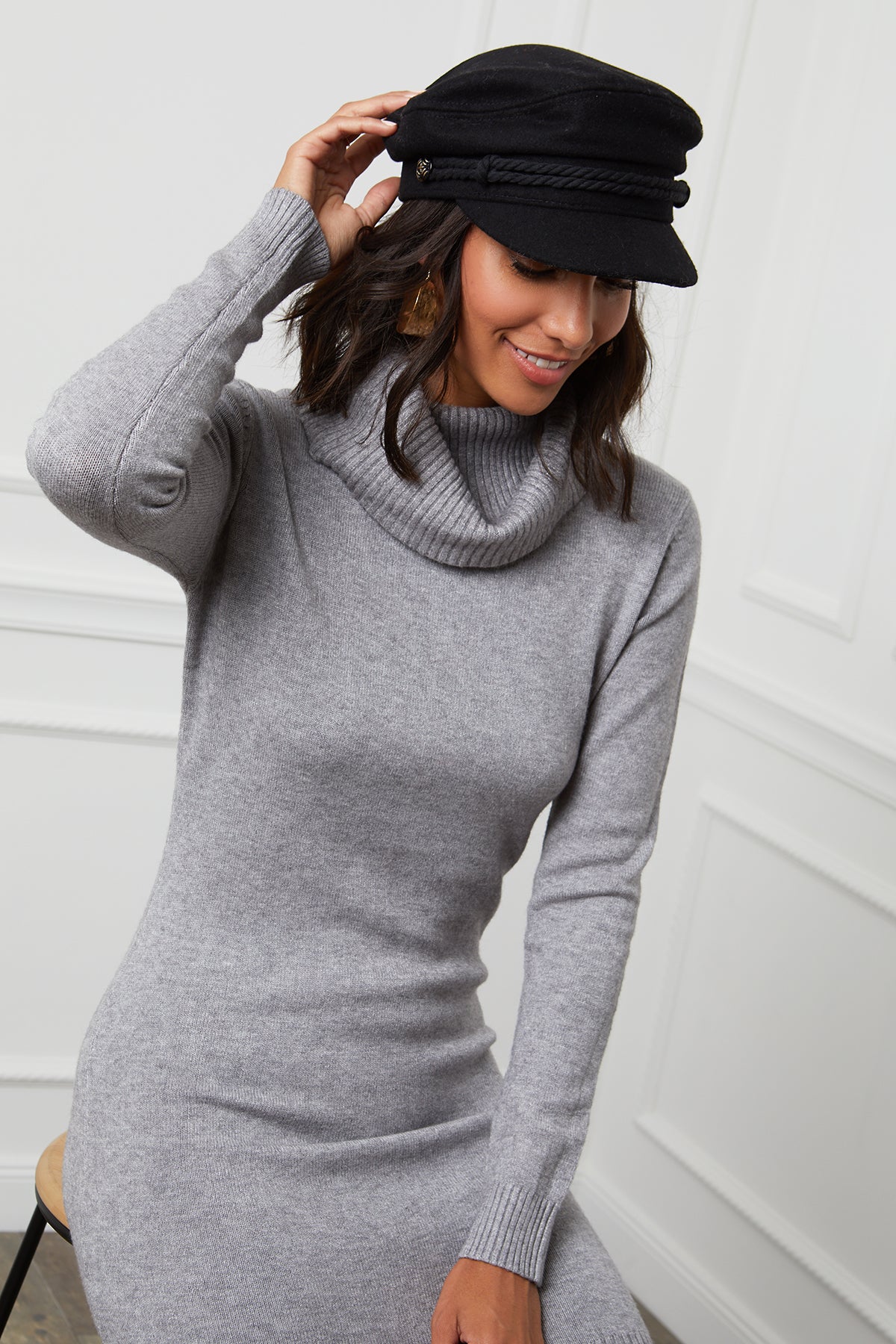 Sweater Dress - Gray