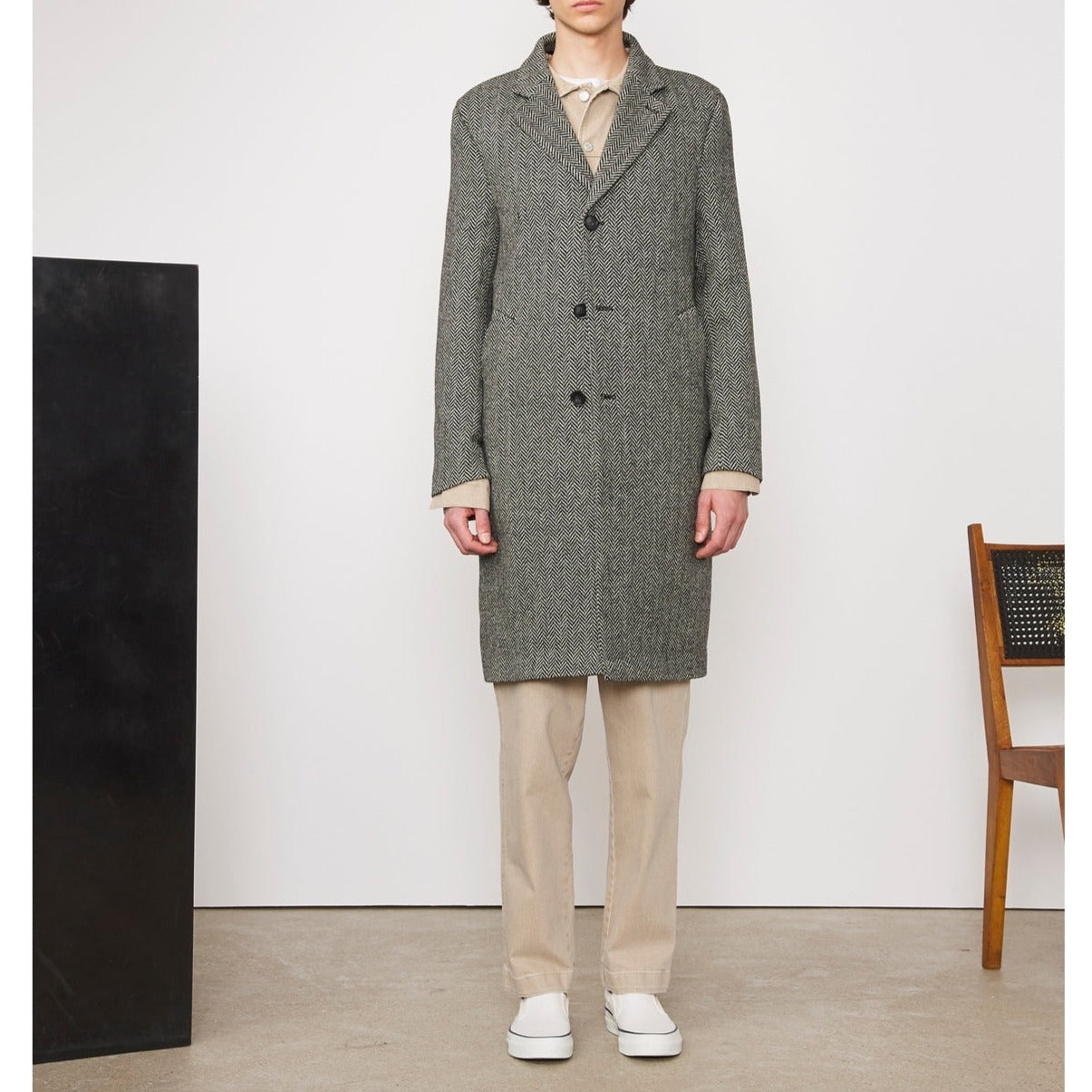 Blouson Soft Jack Herringbone Wo - Mid Grey/Grey