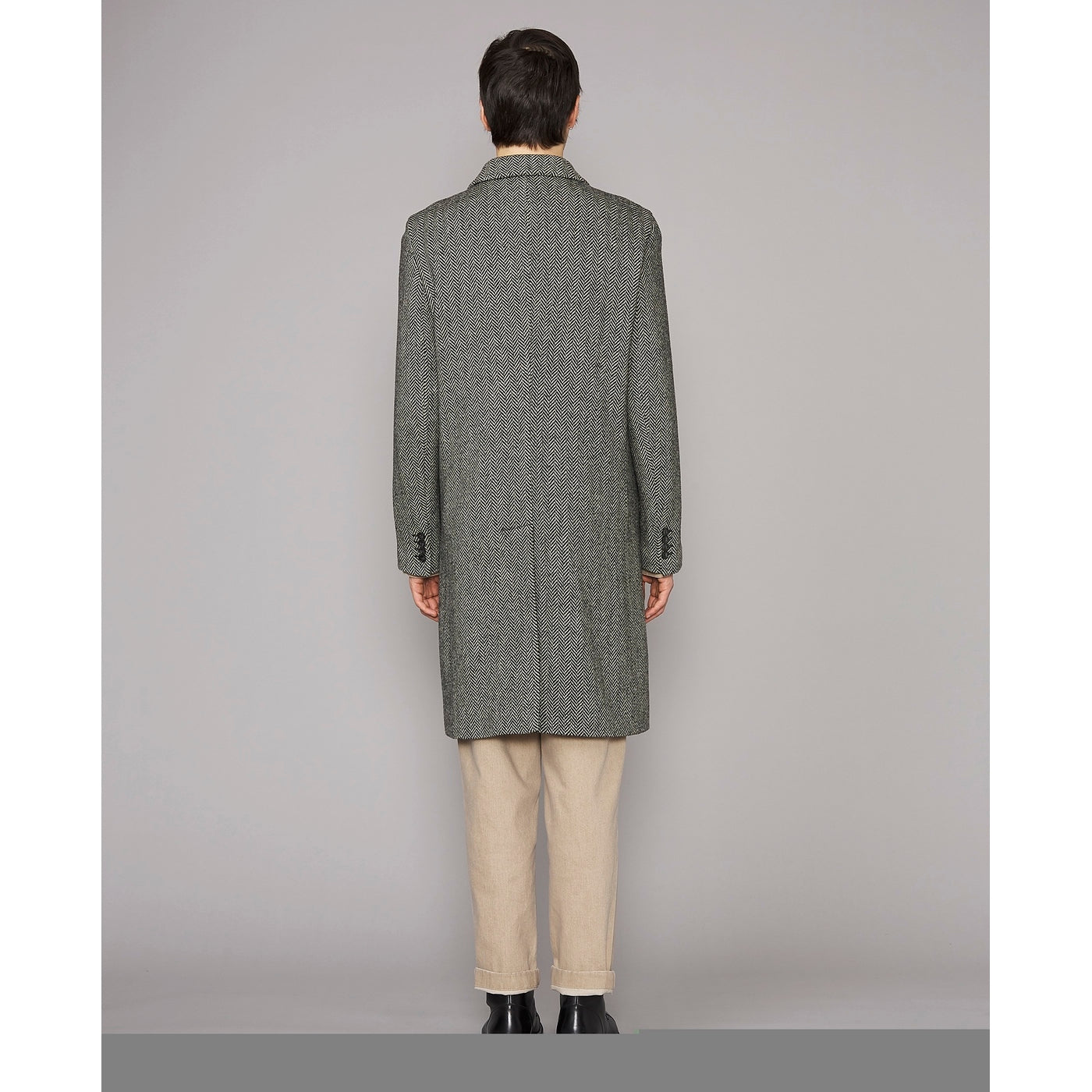 Blouson Soft Jack Herringbone Wo - Mid Grey/Grey