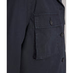 Surchemise Swan Oversh Itl Co Pgmt Dye - Navy