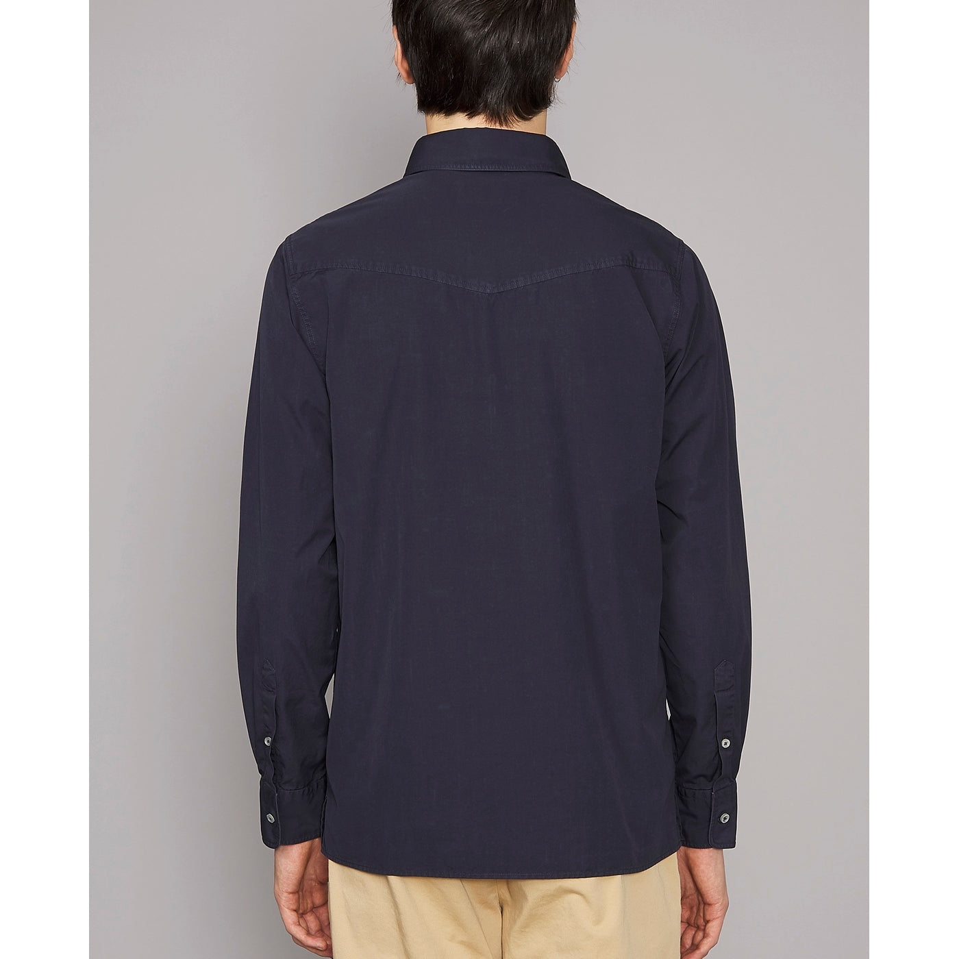 Chemise Arsene Bd Pgmt Dye Cot Pop - Dark Navy