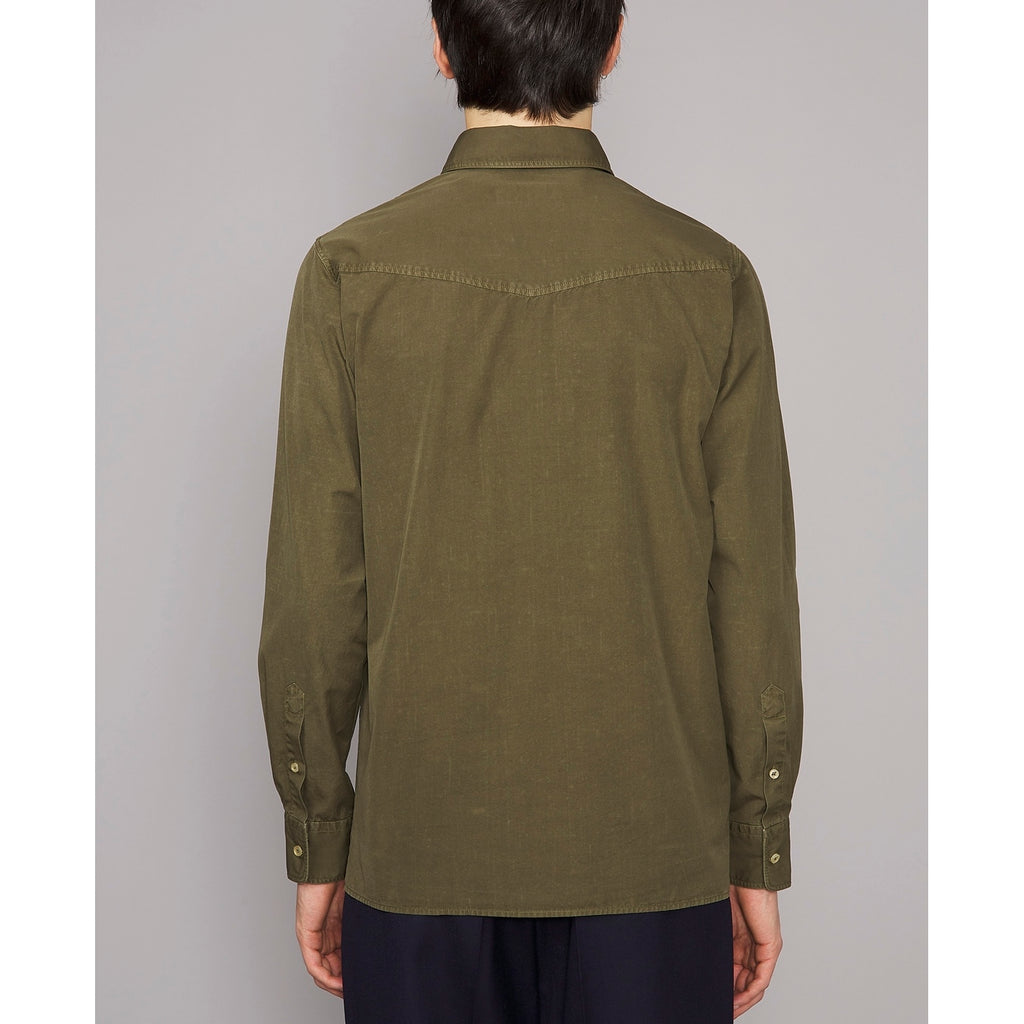 Chemise Arsene Bd Pgmt Dye Cot Pop - Green Army