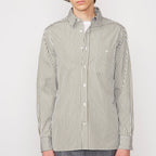Chemise Alex Itl Stripe Cotton Pop - Olive/White