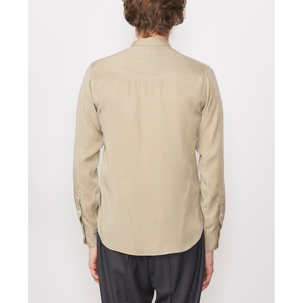 Chemise Lipp Pgmt Dye Tencel Stitch - Khaki