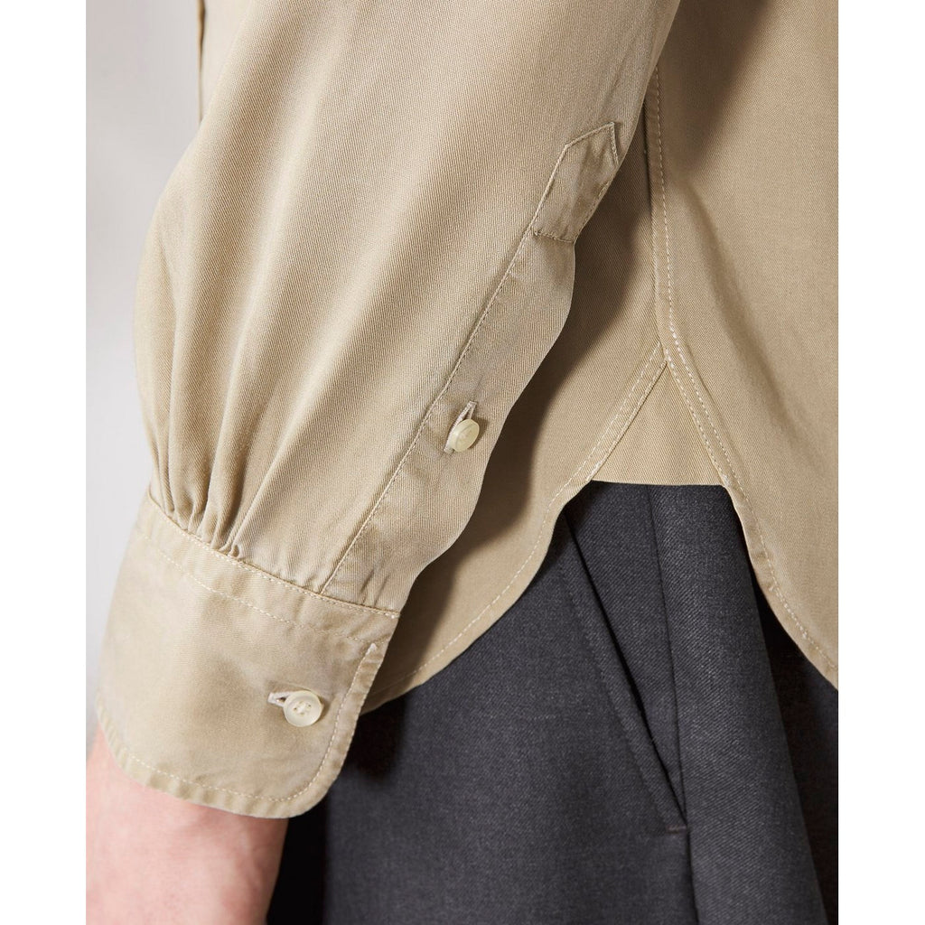 Chemise Lipp Pgmt Dye Tencel Stitch - Khaki