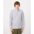 Chemise Gaston Irregular Cotton Stripe - White/Navy