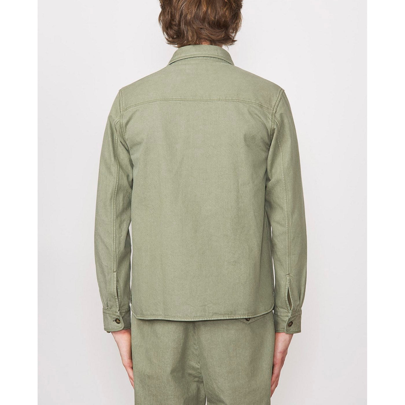 Sur Chemise Theodore Orga Recycl Co Denim - Light Olive