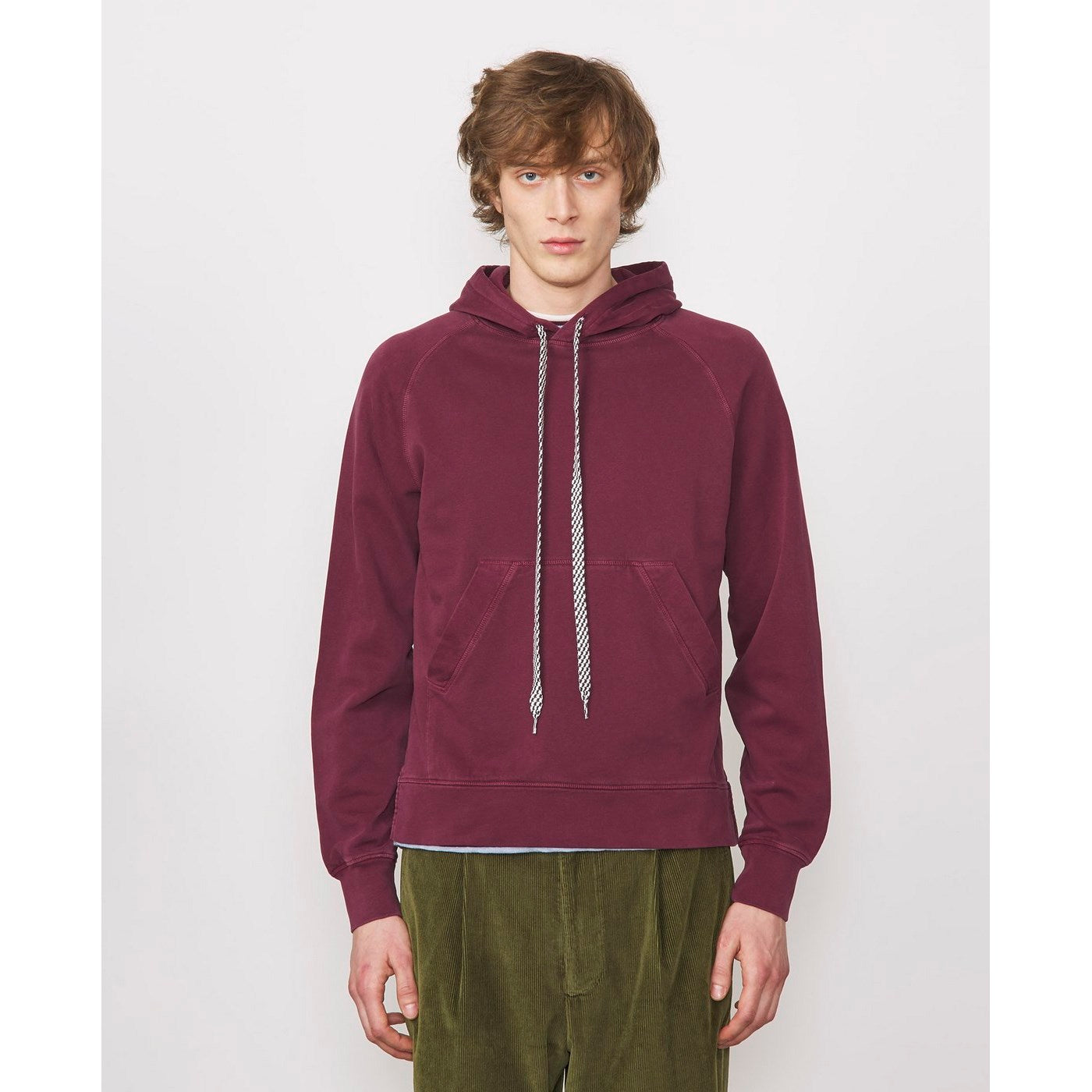 Sweat Octave Pgmt Dye Braid Drawstr - Burgundy