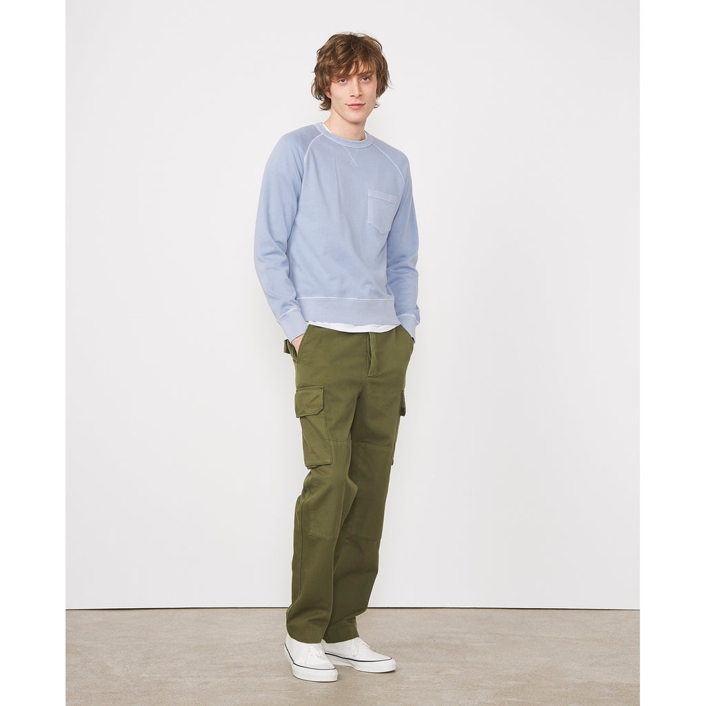 Sweat Chris Ls Pgmt Dye Fleece Cot - Blizzard