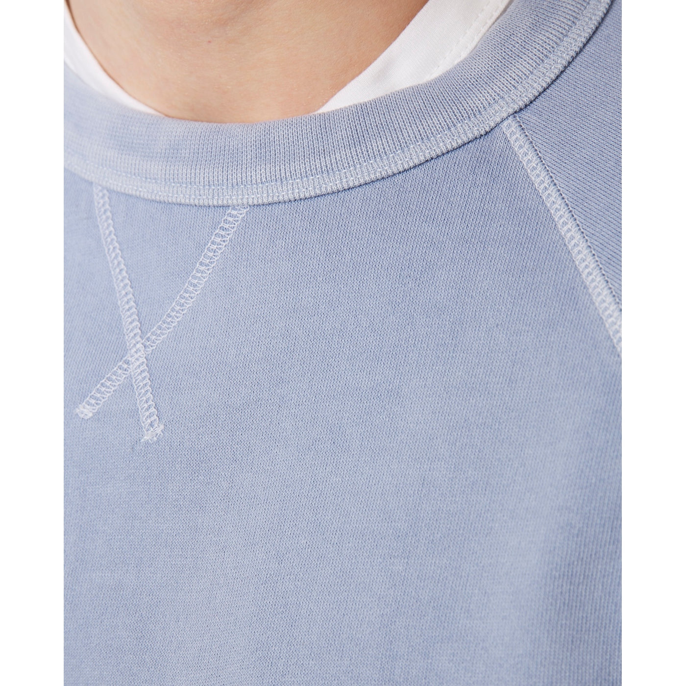 Sweat Chris Ls Pgmt Dye Fleece Cot - Blizzard