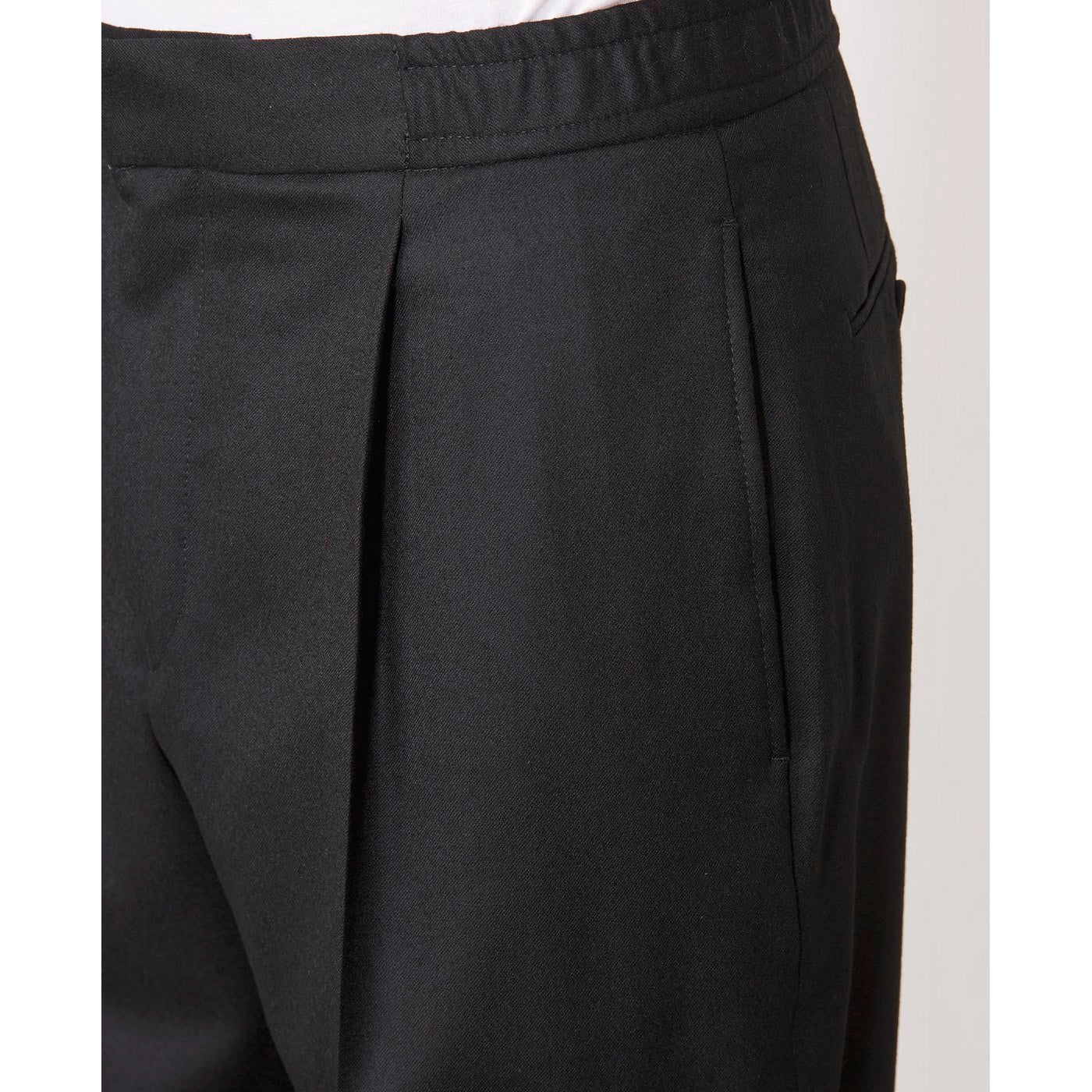 Tlg Pants Drew Pants Itl Worsted Wool - Black